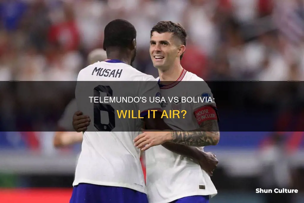 will telemundo show usa vs bolivia