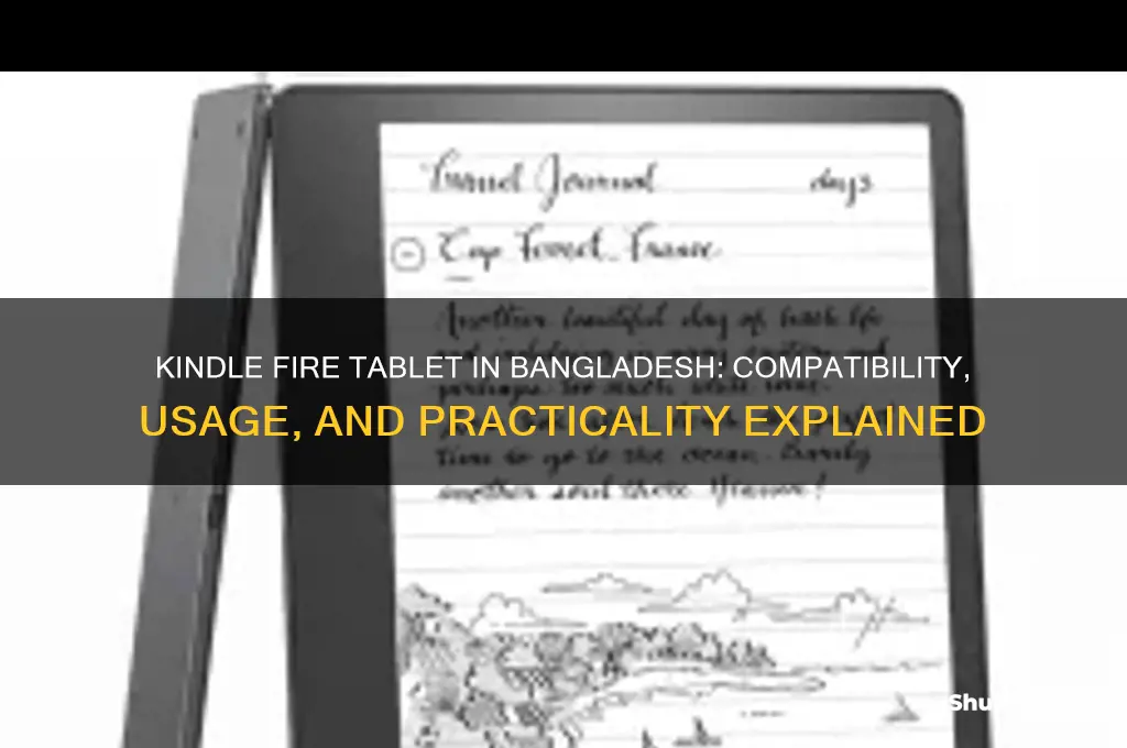 will the kindle fire tablet work in bangladesh