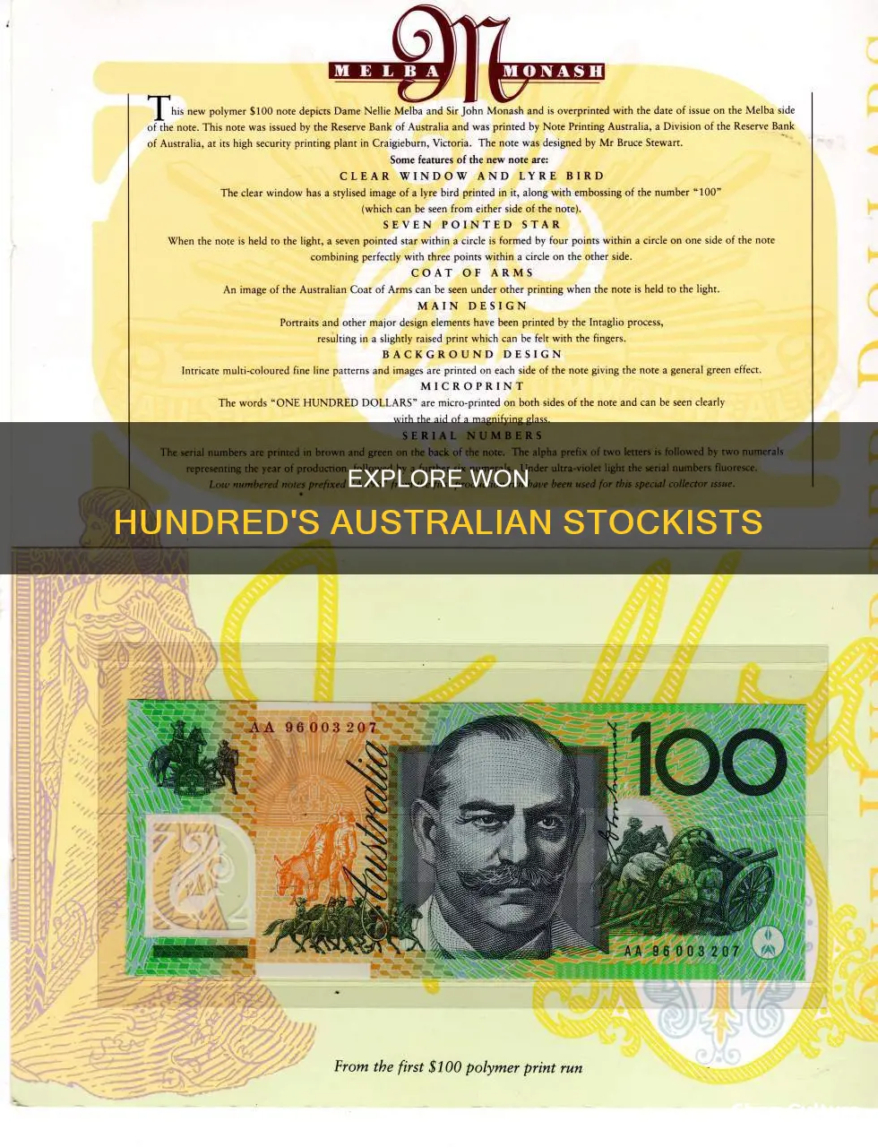 won hundred stockists australia
