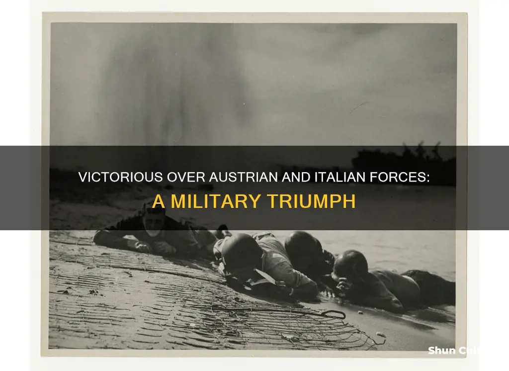 won several great victories over the austrian and italian